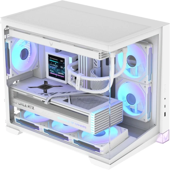 Корпус Formula Crystal Z4M Plus белый без БП mATX 3x120mm 1xUSB3.0 audio bott PSU