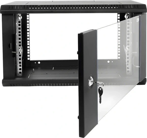 Шкаф коммутационный ЦМО ШРН-Эконом (ШРН-Э-6.500-9005) настенный 6U 600x520мм пер.дв.стекл 75кг черный 470мм 14.94кг 180град. 342мм Шкаф коммутационный ЦМО ШРН-Эконом (ШРН-Э-6.500-9005) настенный 6U 600x520мм пер.дв.стекл 75кг черный 470мм 14.94кг 180град. 342мм