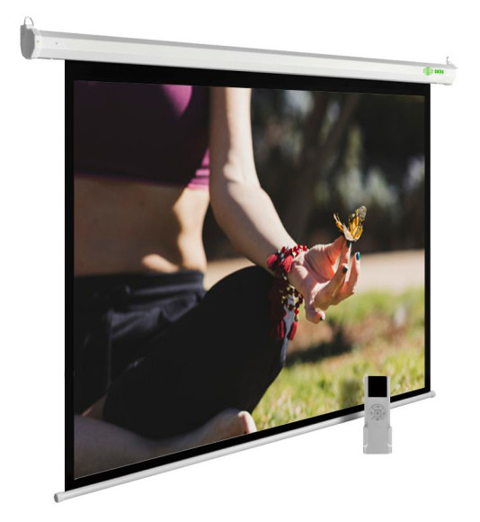 Экран Cactus 111" 200x200см MotoExpert CS-PSME-200x200-WT 1:1 настенно-потолочный рулонный белый (моторизованный привод)