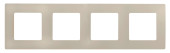Рамка Legrand Etika 672514 накладная 4x ABS пластик слоновая кость Рамка Legrand Etika 672514 накладная 4x ABS пластик слоновая кость