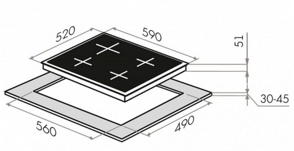 Варочная поверхность Maunfeld EEHE.64.4B черный Варочная поверхность Maunfeld EEHE.64.4B черный