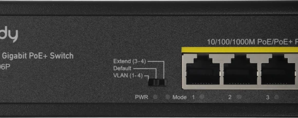 Коммутатор Cudy GS1006P (L2) 6x1Гбит/с 4PoE 65W неуправляемый