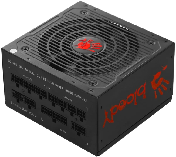 Блок питания Bloody ATX 750W BD-PS750G 80+ gold (20+4pin) APFC 120mm fan 6xSATA Cab Manag RTL Блок питания Bloody ATX 750W BD-PS750G 80+ gold (20+4pin) APFC 120mm fan 6xSATA Cab Manag RTL