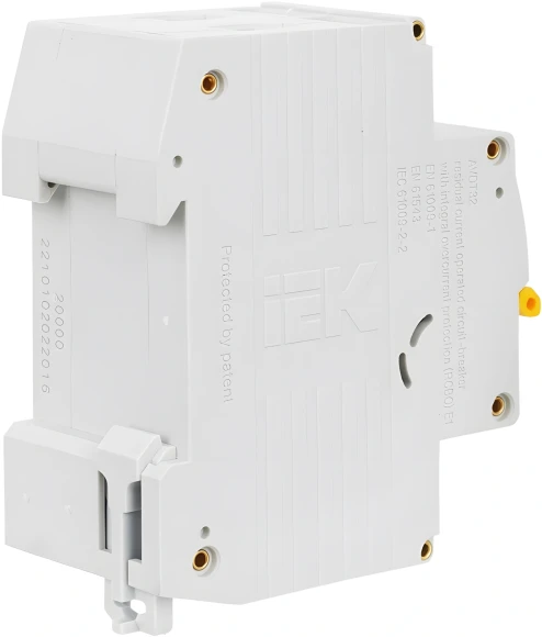 Выключатель автом. дифф. тока IEK MAD22-5-016-C-30 АВДТ 32 16A тип C 6kA 30мА A 1П+Н 230В 2мод белый (упак.:1шт) Выключатель автом. дифф. тока IEK MAD22-5-016-C-30 АВДТ 32 16A тип C 6kA 30мА A 1П+Н 230В 2мод белый (упак.:1шт)