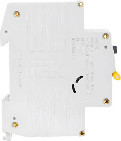 Выключатель автом. дифф. тока IEK MAD22-5-016-C-30 АВДТ 32 16A тип C 6kA 30мА A 1П+Н 230В 2мод белый (упак.:1шт) Выключатель автом. дифф. тока IEK MAD22-5-016-C-30 АВДТ 32 16A тип C 6kA 30мА A 1П+Н 230В 2мод белый (упак.:1шт)