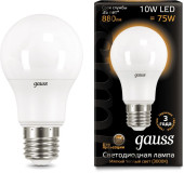 Лампа светодиодная Gauss A60 10Вт цок.:E27 груша 220B св.свеч.бел.нейт. A60 (упак.:1шт) (102502210) Лампа светодиодная Gauss A60 10Вт цок.:E27 груша 220B св.свеч.бел.нейт. A60 (упак.:1шт) (102502210)