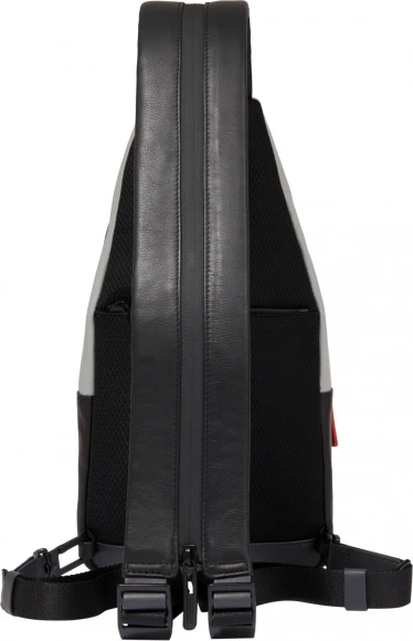 Рюкзак слинг мужской Piquadro Urban CA6540UB00/GRN серый/черный натур.кожа