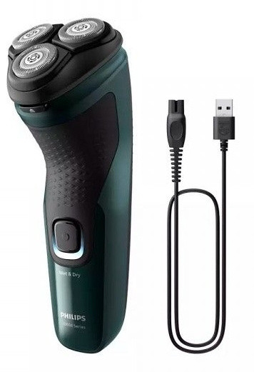 Бритва роторная Philips X3002/00 реж.эл.:3 питан.:аккум. зеленый/черный
