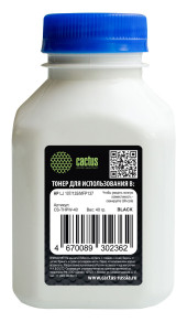 Тонер Cactus CS-THPW-40 черный флакон 40гр. для принтера HP W1106; Xerox 106R01487