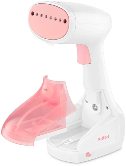 Отпариватель ручной Kitfort КТ-9233 1000Вт белый/розовый Отпариватель ручной Kitfort КТ-9233 1000Вт белый/розовый