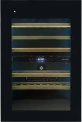 Винный шкаф Hyundai HBWC 0865 DCT 1-нокамерн. черный Винный шкаф Hyundai HBWC 0865 DCT 1-нокамерн. черный