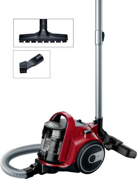 Пылесос Bosch BGC05AAA2 700Вт красный/черный
