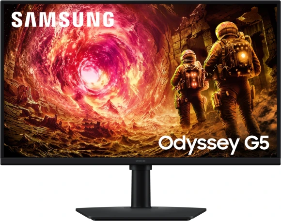 Монитор Samsung 27" Odyssey G5 LS27FG502EIXCI черный IPS LED 16:9 HDMI матовая HAS Piv 1000:1 300cd 178гр/178гр 2560x1440 180Hz G-Sync FreeSync DP QHD 4.1кг