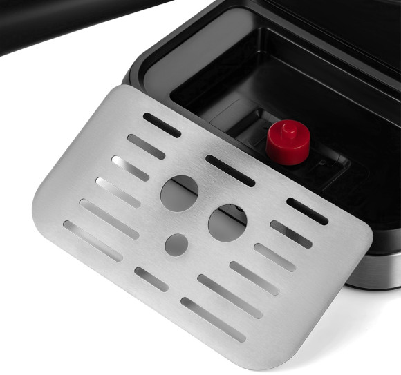 Кофеварка рожковая Kitfort КТ-7293 1050Вт черный/серебристый