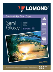 Фотобумага Lomond 1106301 A4/265г/м2/20л./белый полуглянцевое для струйной печати Фотобумага Lomond 1106301 A4/265г/м2/20л./белый полуглянцевое для струйной печати