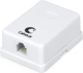 Розетка Cabeus WS-6P4C-TEL-2 телеф. RJ12 2 бел.