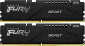 Память DDR5 2x32GB 6000MHz Kingston KF560C36BBE2AK2-64 Fury Beast Black Expo RGB RTL Gaming PC5-48000 CL36 DIMM 288-pin 1.35В single rank с радиатором Ret