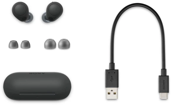 Гарнитура внутриканальные Sony WF-C700N черный беспроводные bluetooth в ушной раковине (WF-C700N/BZE)