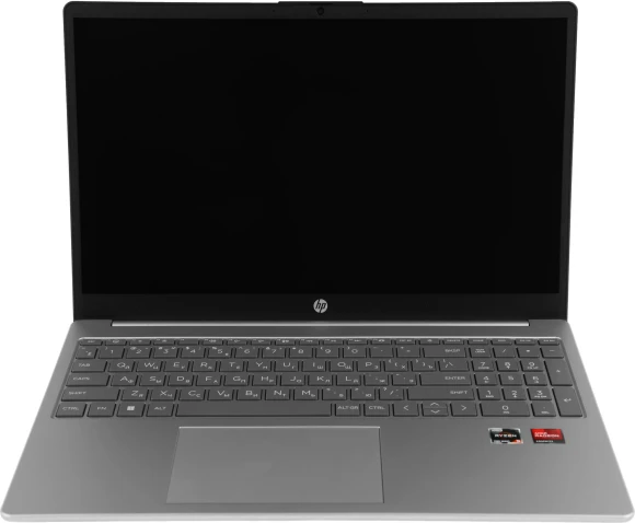 Ноутбук HP 15-fc0003nia Ryzen 5 7520U 8Gb SSD512Gb AMD Radeon 610M 15.6" IPS FHD (1920x1080) FreeDOS silver WiFi BT Cam (7K2M6EA)